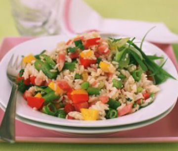 Basmati sauté aux petits pois et amandes effilées Basmati sauté aux petits pois et amandes effilées