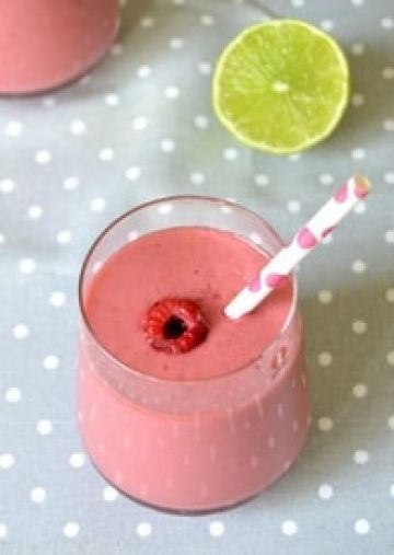 Smoothie framboise et lait de coco Smoothie framboise et lait de coco