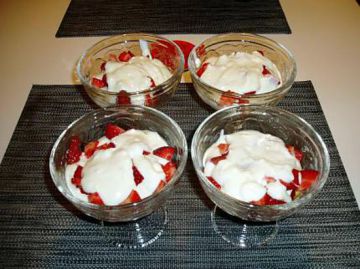 Trifle aux fraises citron et mascarponne