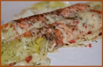 Poireaux au saumon fumé Poireaux au saumon fumé