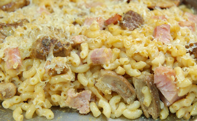 Gratin de Coquillettes aux Cèpes et Jambon Gratin de Coquillettes aux Cèpes et Jambon