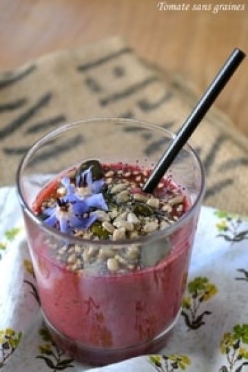 Gaspacho concombre-betterave Gaspacho concombre-betterave