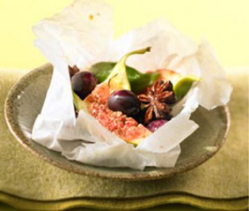 Papillote figue et raisin à l’anis