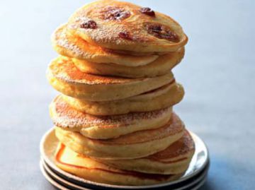 Pancakes banane rhum-raisins Pancakes banane rhum-raisins