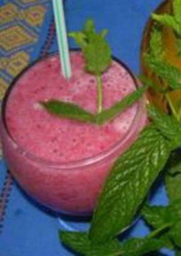 Smoothies framboises melon