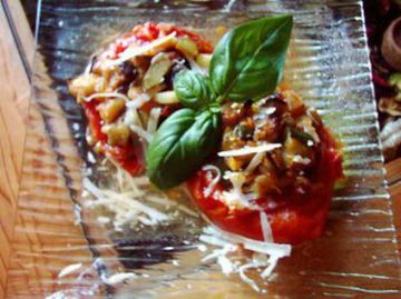 Tomates farcies à la ratatouille Tomates farcies à la ratatouille