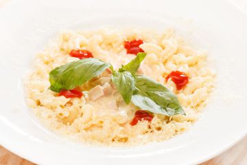 Risotto de coquillettes au jambon et fromage Risotto de coquillettes au jambon et fromage
