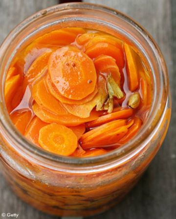 Pickle de carottes au gingembre Pickle de carottes au gingembre