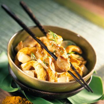Wok de poulet aux panais Wok de poulet aux panais