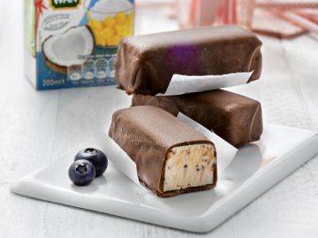 Barres chocolat coco myrtilles Barres chocolat coco myrtilles