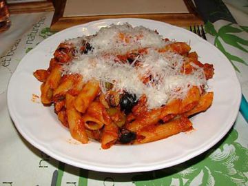 Penne alla Calabrese (pennes à la Calabraise) Penne alla Calabrese (pennes à la Calabraise)