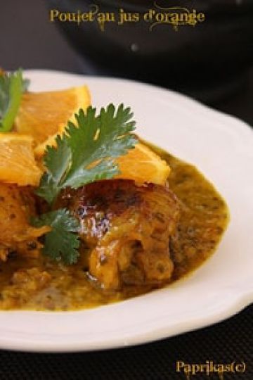 Poulet au jus d'orange Poulet au jus d'orange