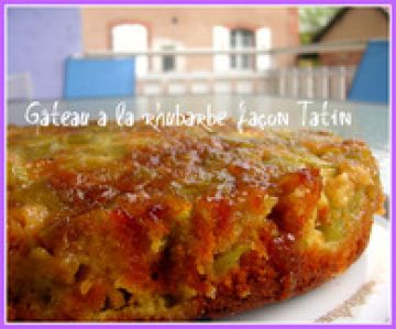 Gâteau à la rhubarbe façon Tatin Gâteau à la rhubarbe façon Tatin
