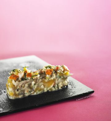 Salade de surimi, mangue et coco Salade de surimi, mangue et coco
