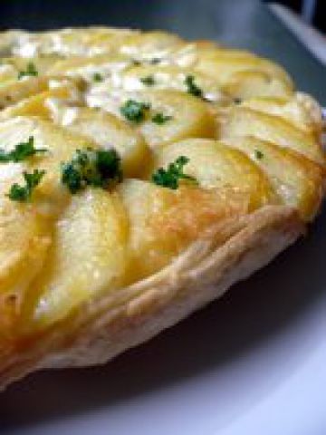 Tatin de pommes de terre au cantal Tatin de pommes de terre au cantal