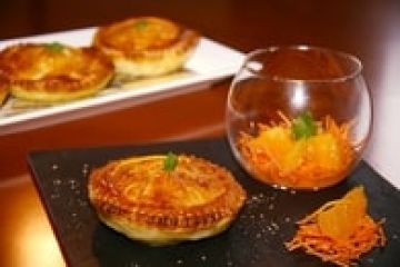 Tourte de veau aux carottes et à l'orange