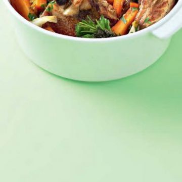 Tendrons de veau aux jeunes carottes Tendrons de veau aux jeunes carottes