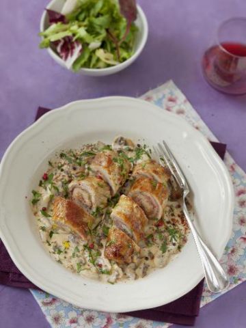 Escalopes de veau à la crème / involtini (Italie) Escalopes de veau à la crème / involtini (Italie)
