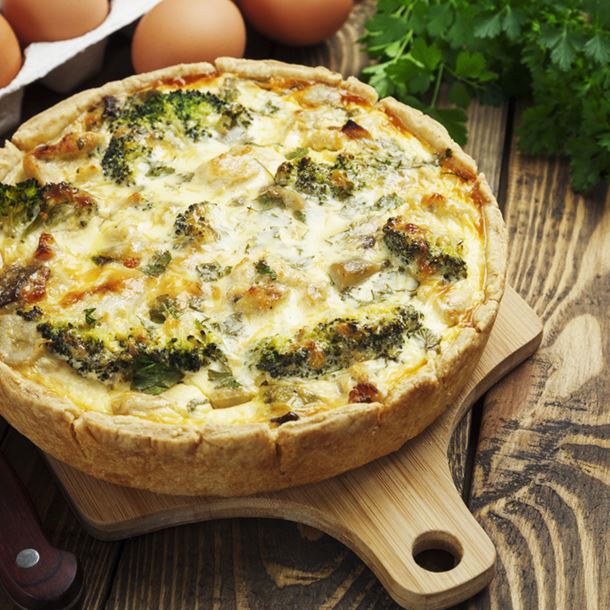 Quiche aux champignons et brocoli à ma façon Quiche aux champignons et brocoli à ma façon
