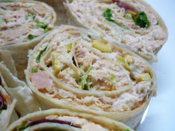Wraps thon, mayonnaise et olives Wraps thon, mayonnaise et olives