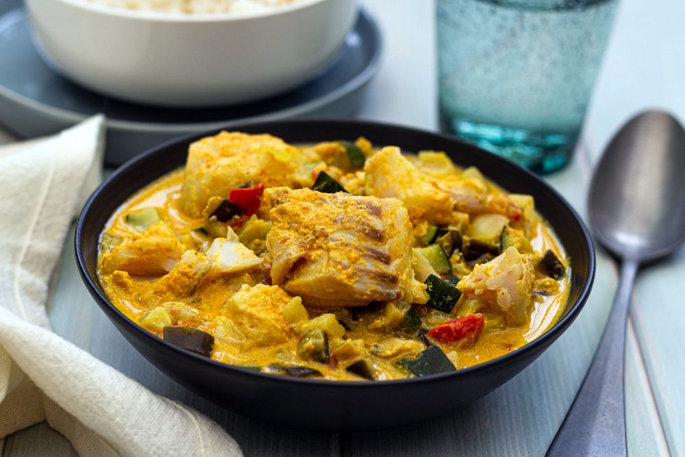 Curry de cabillaud et légumes d'été au Cookeo (ou sans) Curry de cabillaud et légumes d'été au Cookeo (ou sans)