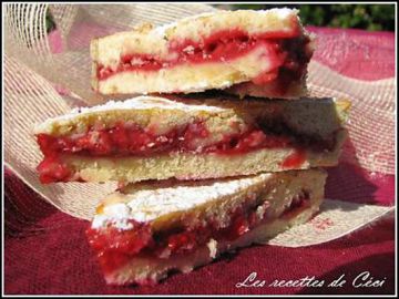 Gâteau basque revisité aux framboises