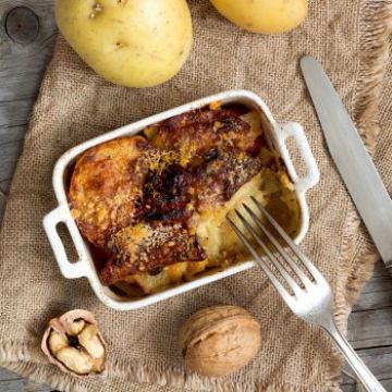 Gratin au bleu et aux noix Gratin au bleu et aux noix