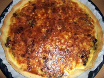 Quiche aux poivrons et crevettes