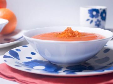 Velouté carottes, curry et orange Velouté carottes, curry et orange