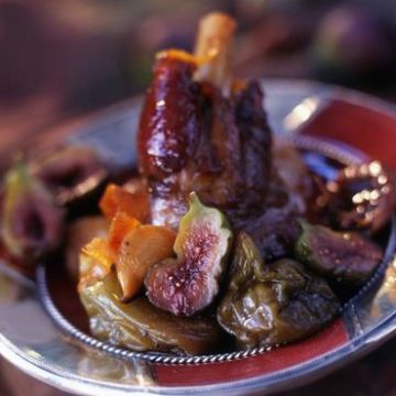 Tajine de souris d'agneau aux figues et orange Tajine de souris d'agneau aux figues et orange