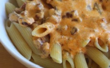 Pâtes crème et chorizo Pâtes crème et chorizo