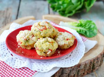 Mini gâteaux de courgettes et lardons Mini gâteaux de courgettes et lardons