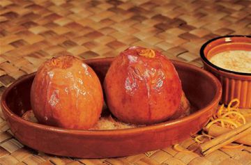 Pommes grand-mère, crème à la cannelle Pommes grand-mère, crème à la cannelle