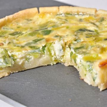 Tarte aux poireaux et chèvre facile Tarte aux poireaux et chèvre facile
