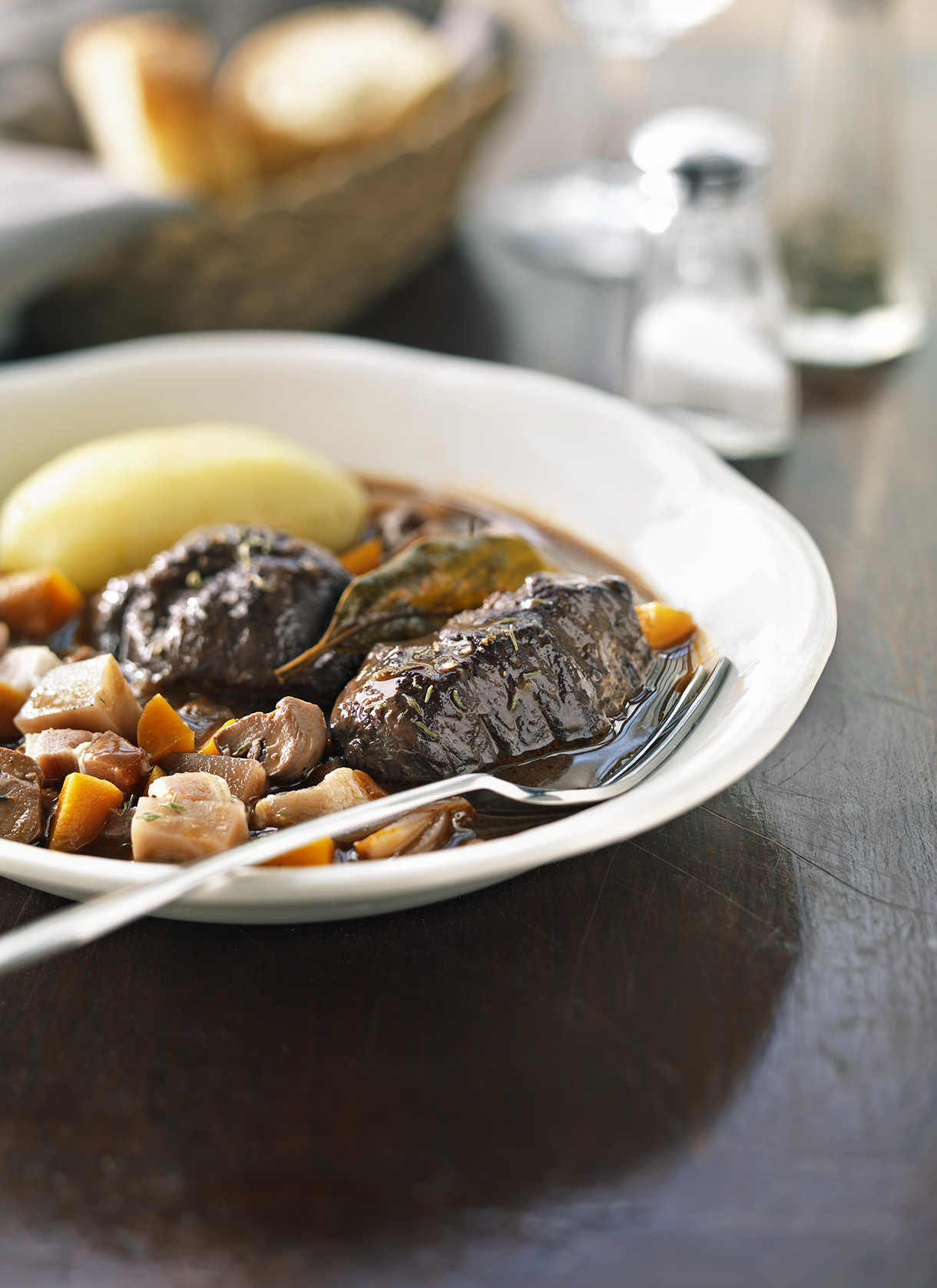 Joue de porc en bourguignon Joue de porc en bourguignon