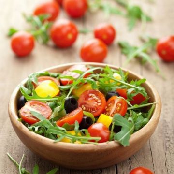 Salade de roquette au jambon serrano