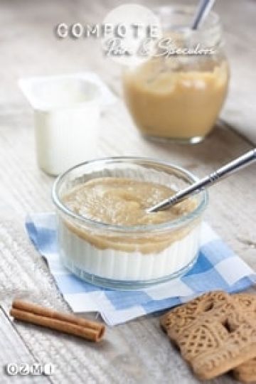Compote poire et spéculoos Compote poire et spéculoos