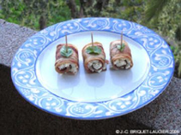 Rouleaux d'aubergine au chèvre Rouleaux d'aubergine au chèvre
