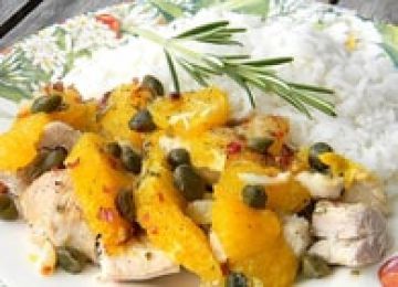 Blancs de poulet aux agrumes et aux câpres Blancs de poulet aux agrumes et aux câpres