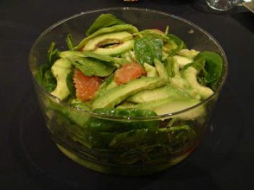 Salade d'avocats et pamplemousse