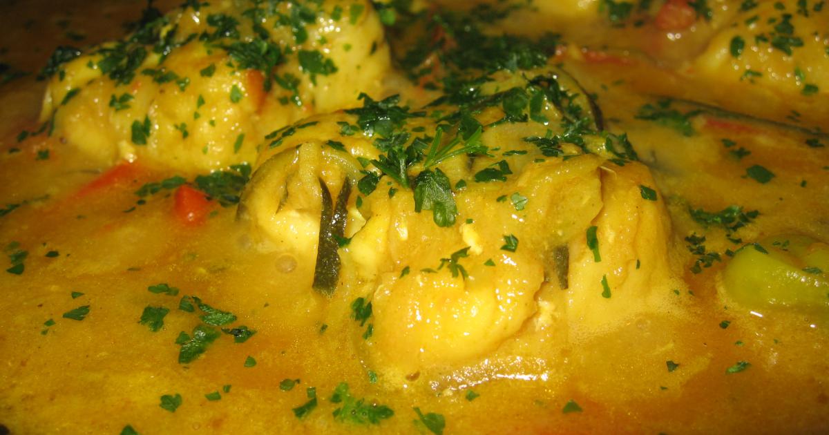 Wok de Curry de poisson façon wok Wok de Curry de poisson façon wok