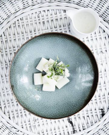 Soupe d’asperges blanches au riz Soupe d’asperges blanches au riz