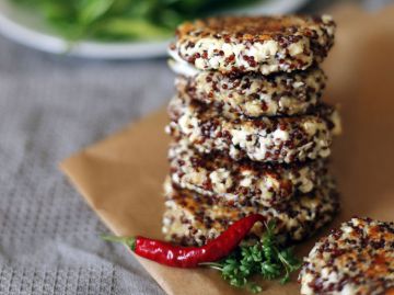 Croquettes de quinoa et chou-fleur à la feta Croquettes de quinoa et chou-fleur à la feta
