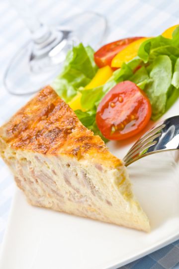 Quiche express sans pâte jambon fromage Quiche express sans pâte jambon fromage