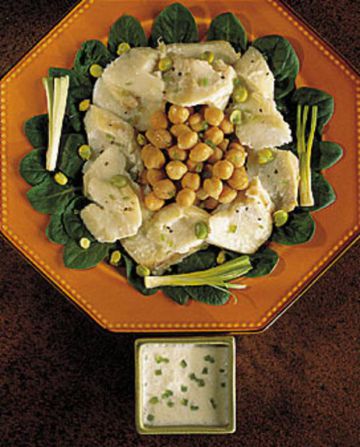 Morue en salade de pois chiches Morue en salade de pois chiches
