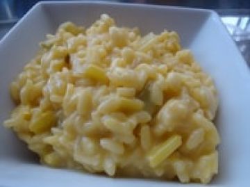 Risotto safrané aux poireaux Risotto safrané aux poireaux