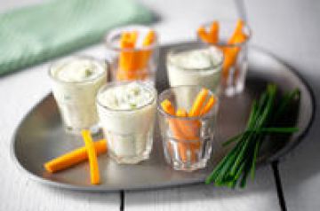 Dips de crème de poireau Dips de crème de poireau