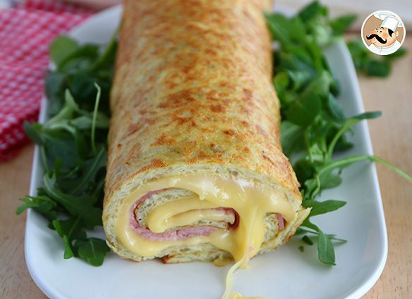 Roulé de pommes de terre à la raclette de savoie et au jambon Roulé de pommes de terre à la raclette de savoie et au jambon