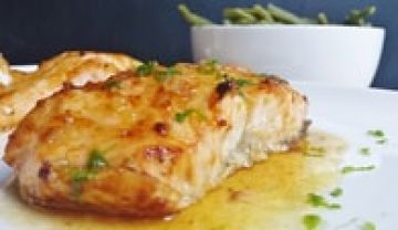 Saumon glacé au miel et citron vert Saumon glacé au miel et citron vert