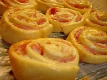 Roulées au jambon et boursin Roulées au jambon et boursin